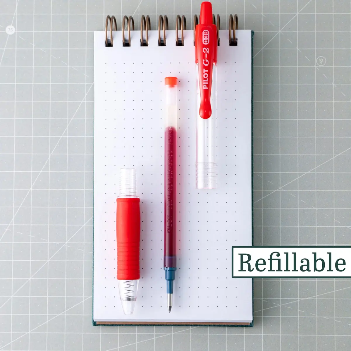 PILOT G2 Gel Roller Pens Ultra Fine Point 0.38 mm Red Pens 12 Count | Longest-Lasting Gel Ink Pen - view 3