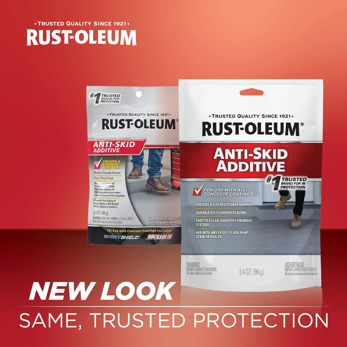 Rust-Oleum Anti-Skid Additive Powder 100.55 ml (3.4 Fl Oz) | For Concrete, Wood, Metal, Fiberglass Surfaces - view 3