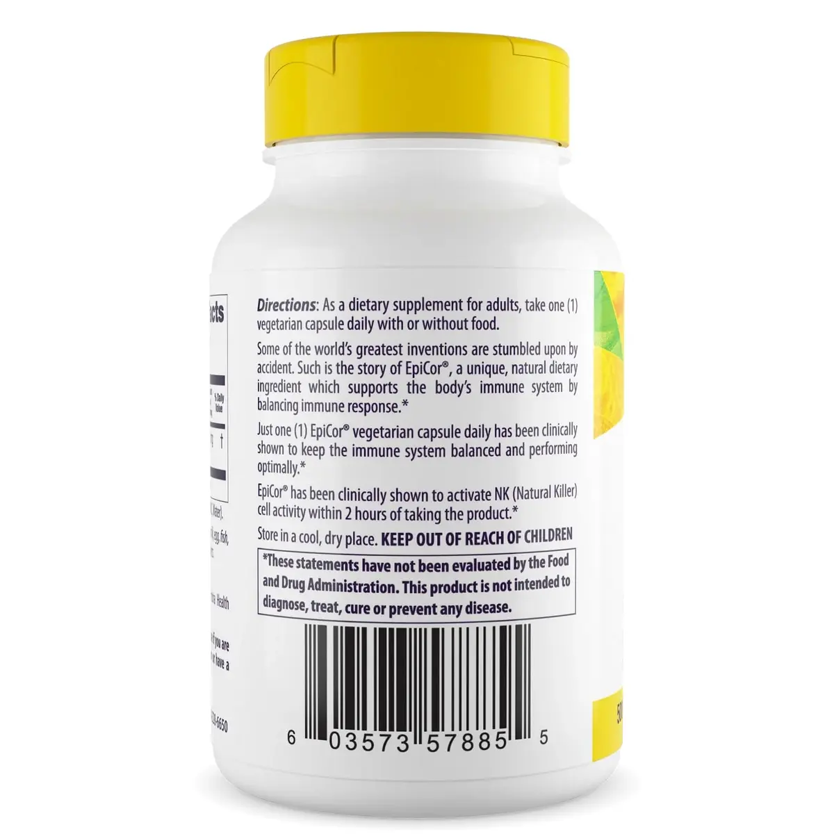 Healthy Origins EpiCor Dried Yeast 500 mg | Supports Immune System & Antioxidants (100 words) - view 3