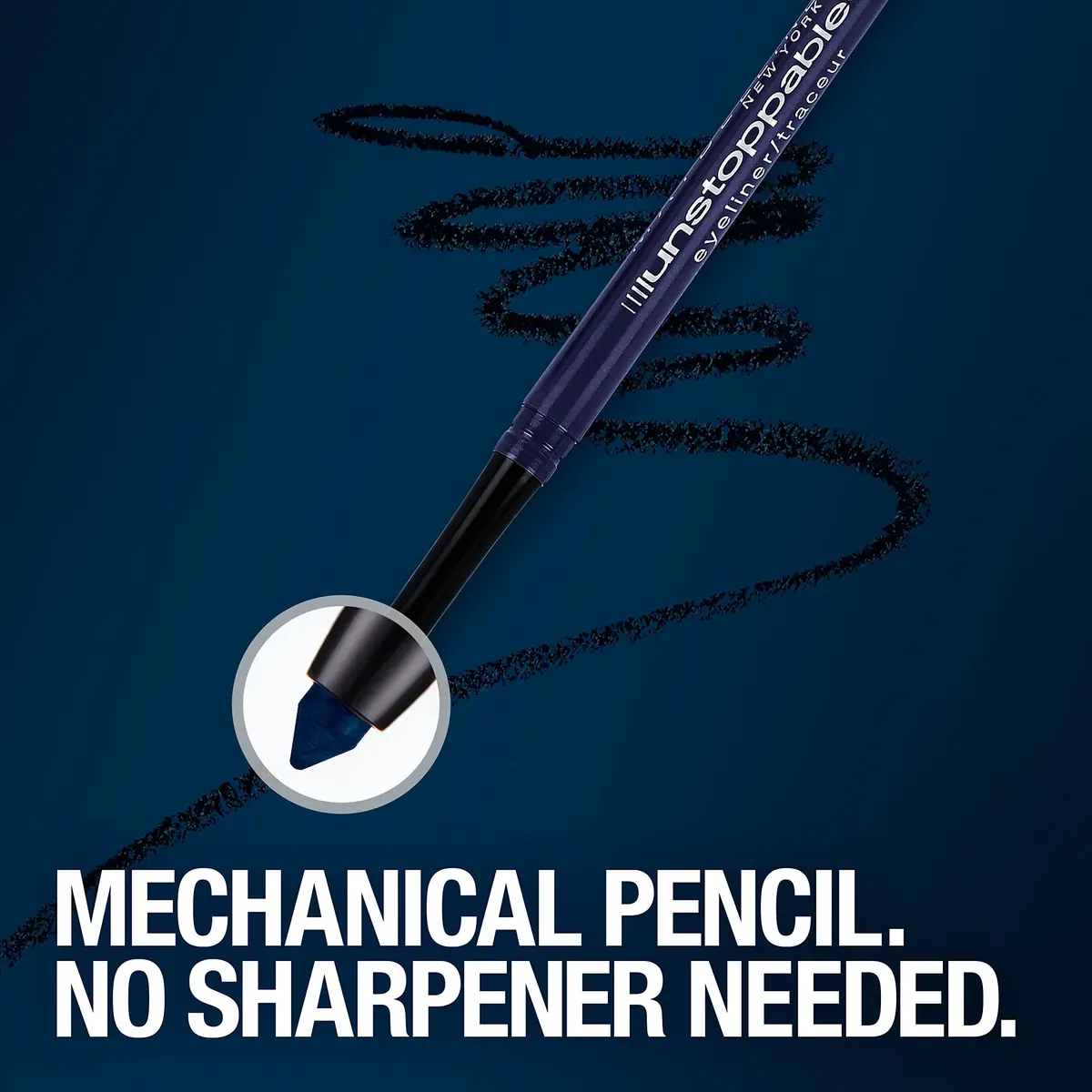 Maybelline Unstoppable Waterproof Mechanical Eyeliner Pencil, Espresso, 0.01 oz (0.28 g) | Smudge-Resistant & Ophthalmologist Tested - view 6