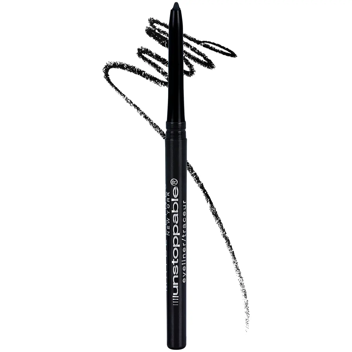 Maybelline Unstoppable Waterproof Mechanical Eyeliner Pencil, Onyx Black, 0.01 oz (0.28 g) | Ophthalmologist Tested for Sensitive Eyes - main product image