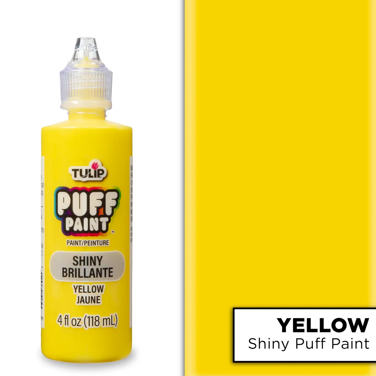 TULIP Dimensional Fabric Paint 4 fl oz (118 ml) Slick Yellow | Permanent & Machine Washable - view 2