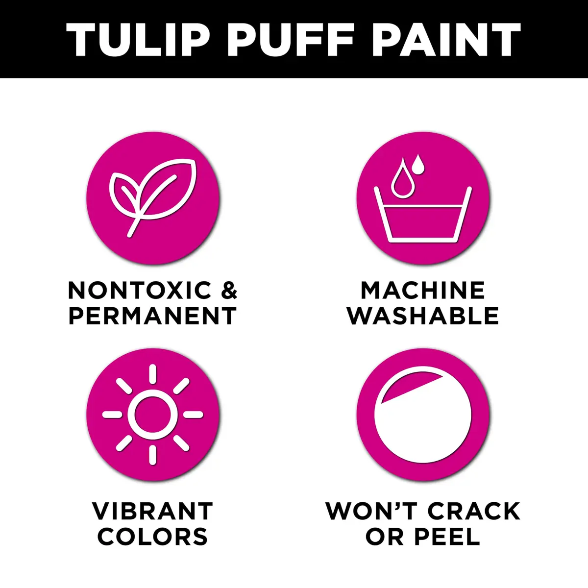 TULIP Dimensional Fabric Paint 4 fl oz (118 ml) Slick Yellow | Permanent & Machine Washable - view 3