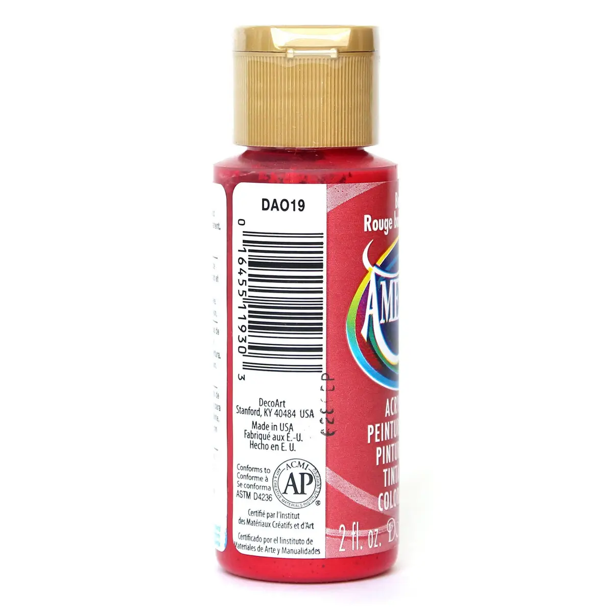DecoArt Americana Acrylic Paint 2-Ounce Berry Red | Non-Toxic, Water-Based, Matte Finish - view 2