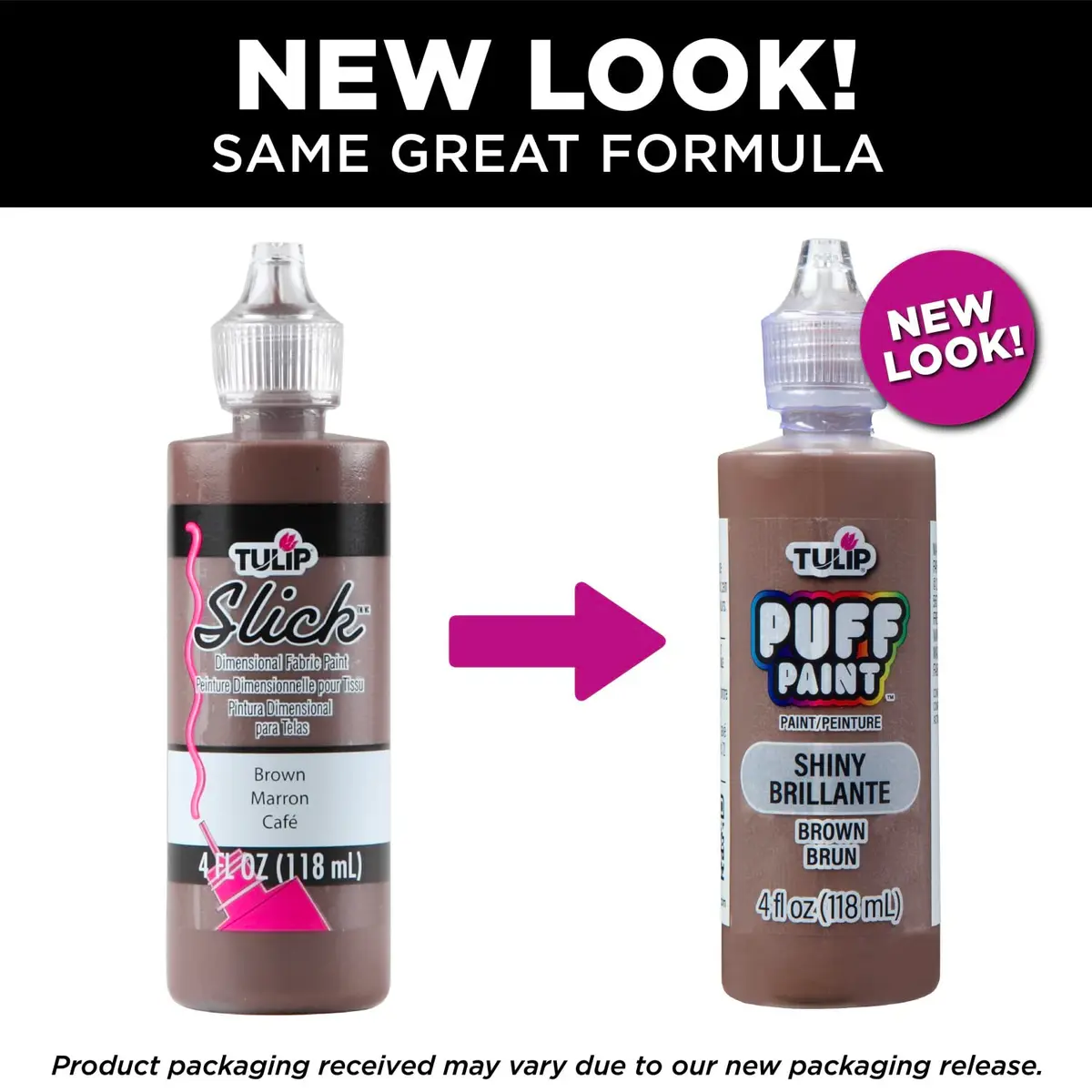 Tulip Puff Fabric Paint 4 fl oz | Permanent, Shiny Brown, for Clothes & DIY Projects - view 6
