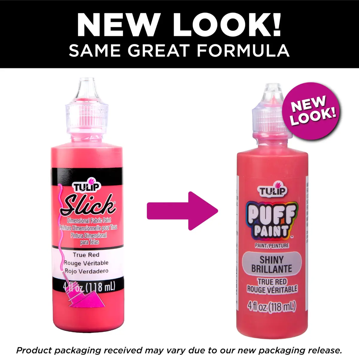 TULIP Puff Paint Slick True Red 4 Fl Oz (118 ml) | Dimensional Fabric Paint for Clothing & Crafts - view 6