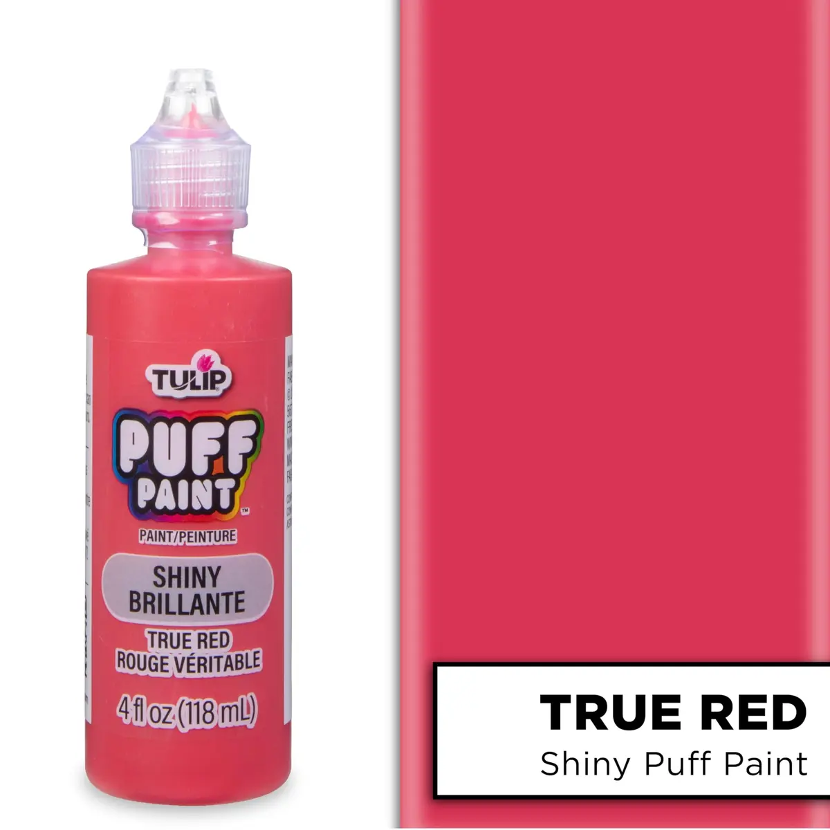 TULIP Puff Paint Slick True Red 4 Fl Oz (118 ml) | Dimensional Fabric Paint for Clothing & Crafts - view 2