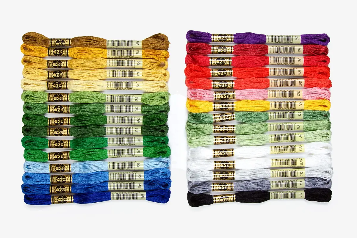 DMC Holiday Decor Embroidery Floss Pack, 30 Skeins (783 Yards Total) | 100% Colorfast Cotton Thread - main product image