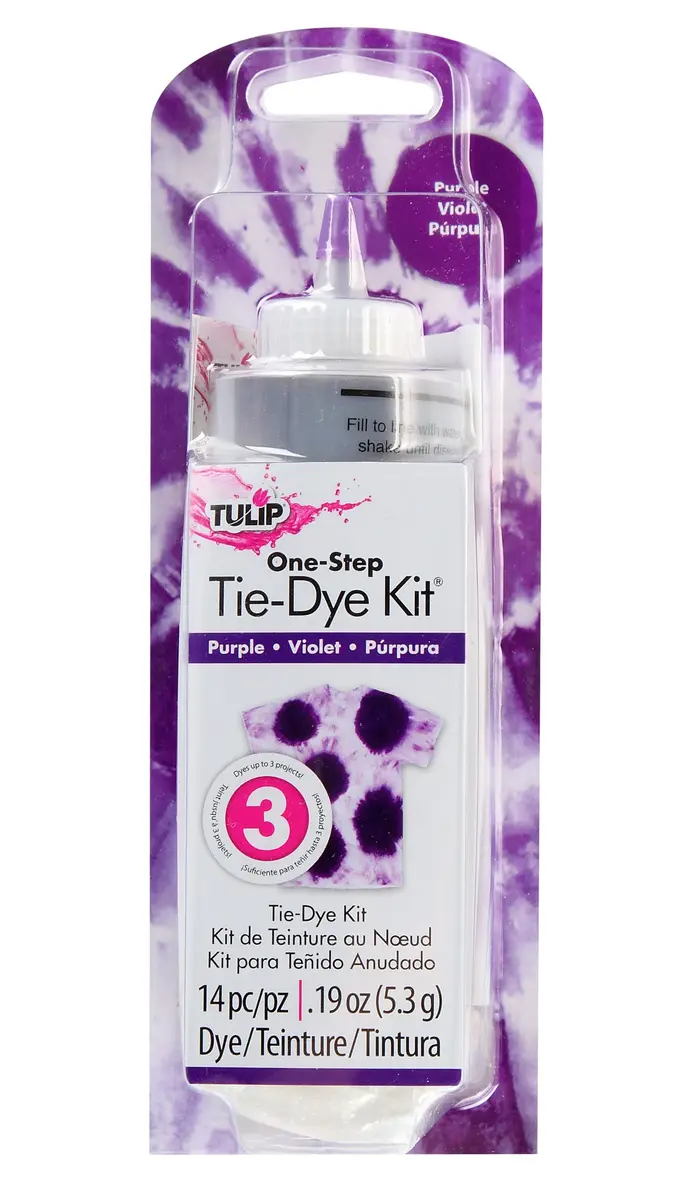Tulip One-Step Tie-Dye Kit Permanent Vibrant Fabric Dye 118ml (4 fl oz) Purple | For Natural Fibers - main product image