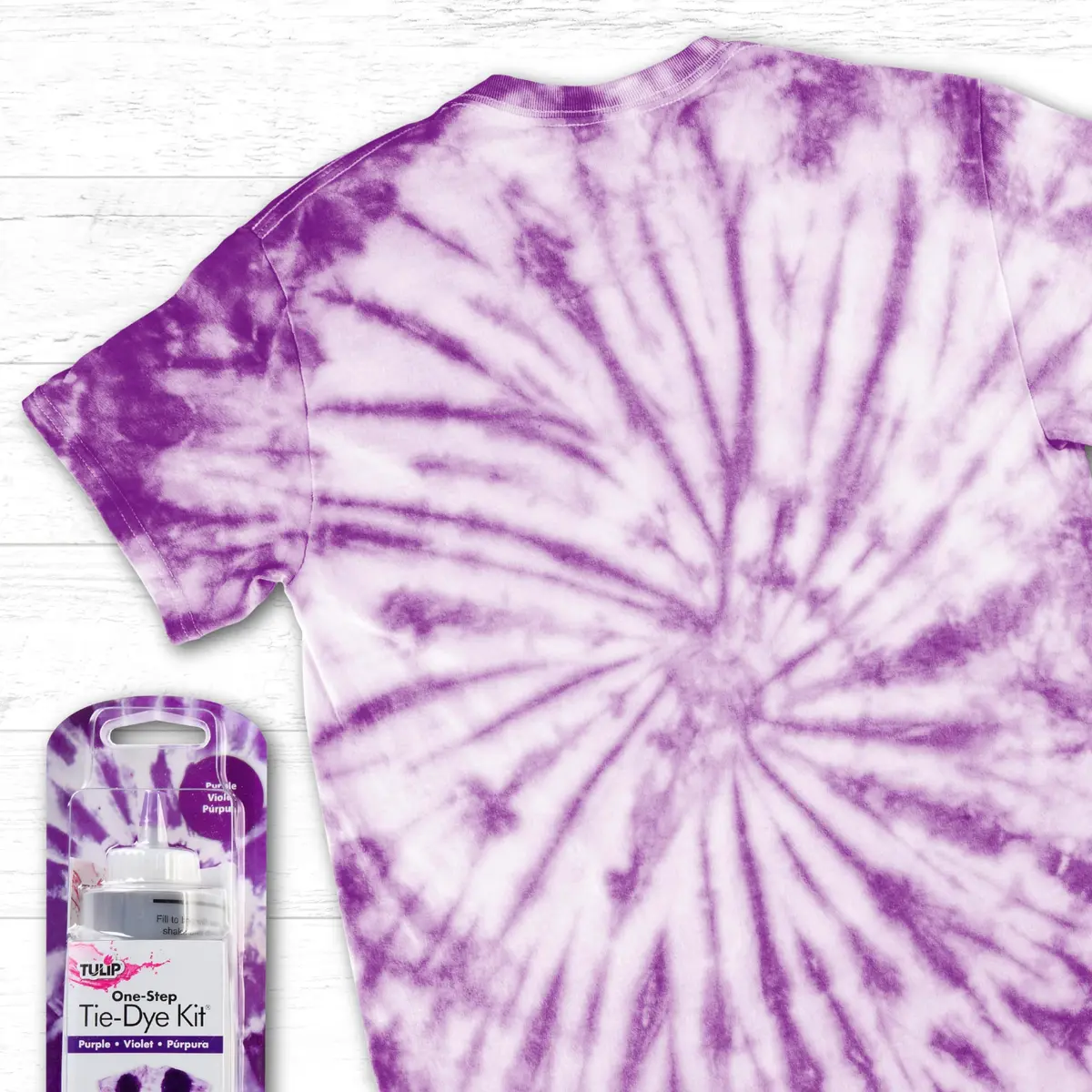 Tulip One-Step Tie-Dye Kit Permanent Vibrant Fabric Dye 118ml (4 fl oz) Purple | For Natural Fibers - view 6