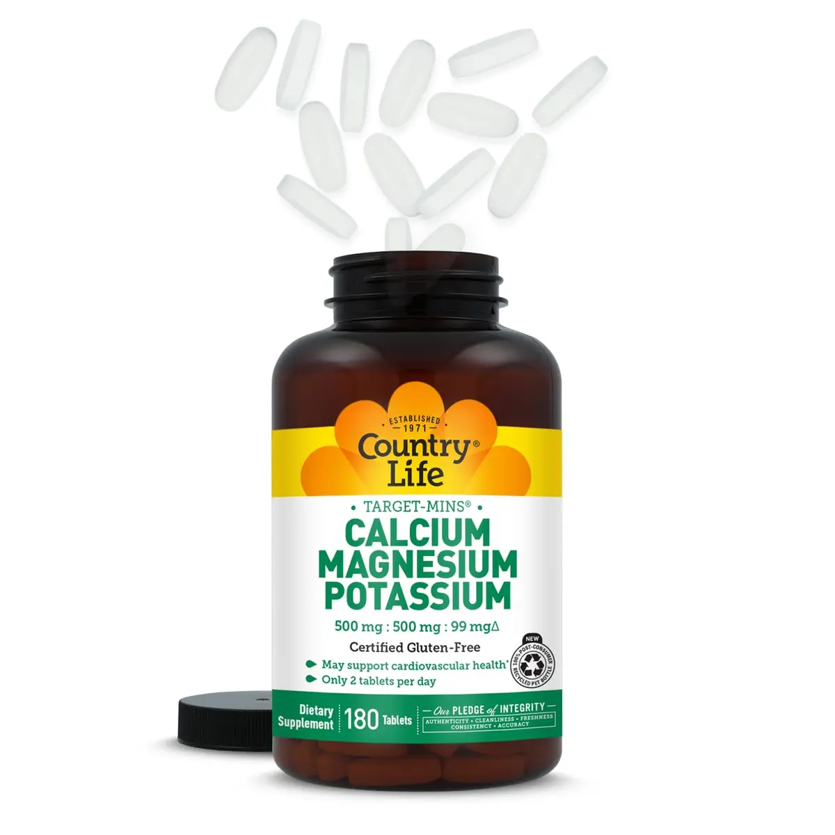 Country Life Target-Mins Calcium Magnesium Potassium 180 Tablets | Bone & Heart Support - view 8