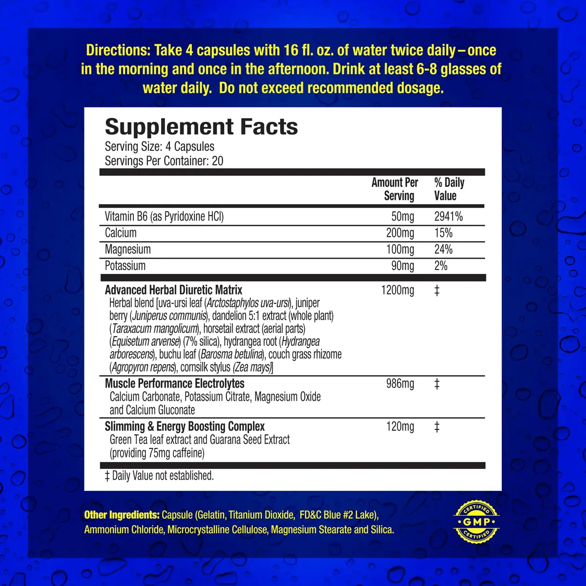 Maximum Human Performance Xpel Maximum Strength Diuretic Water Pills 80 Capsules | Rapid Water Loss & Bloating Support - view 2
