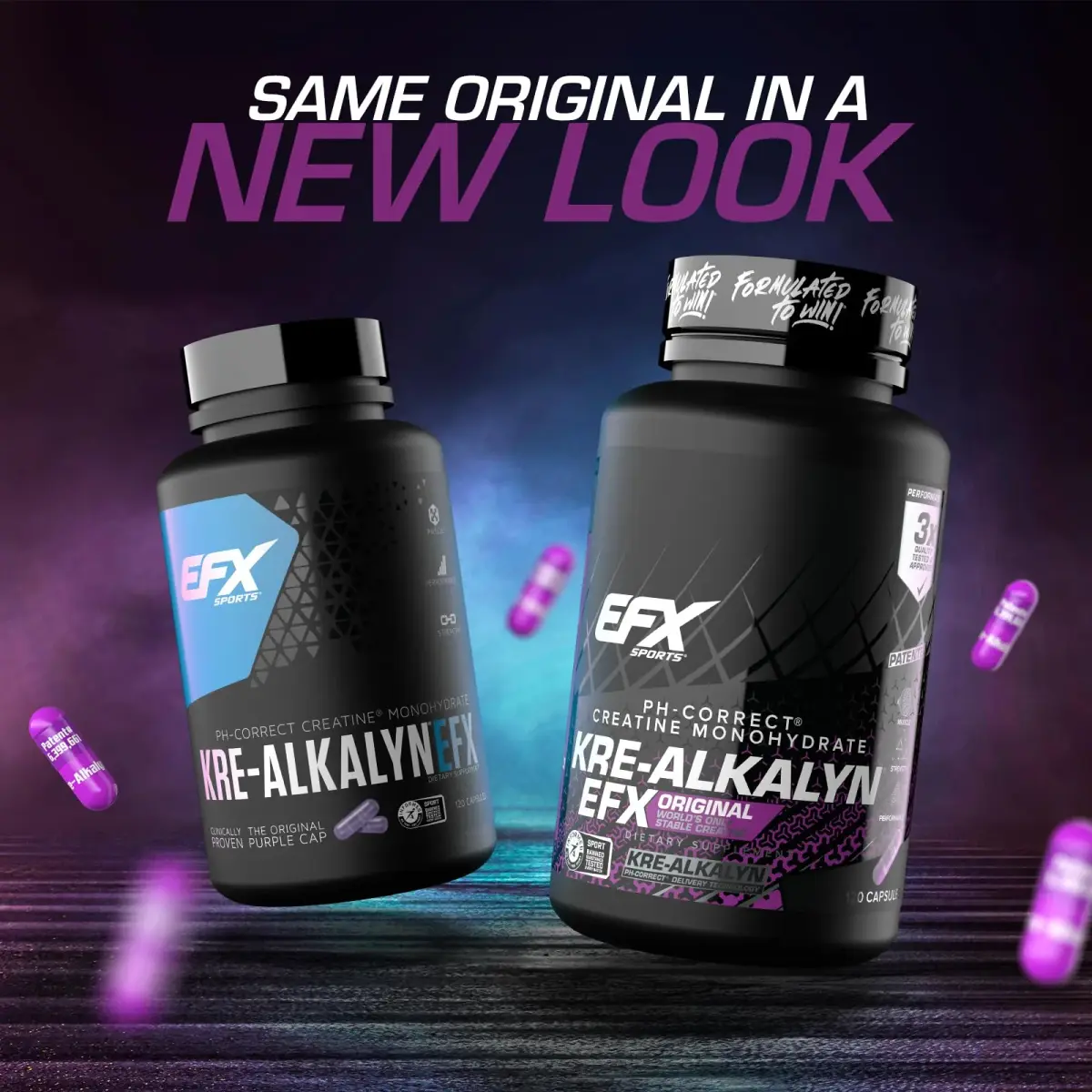 EFX Sports Kre-Alkalyn EFX Creatine Monohydrate Capsules | 60 Servings (120 Count) - view 2