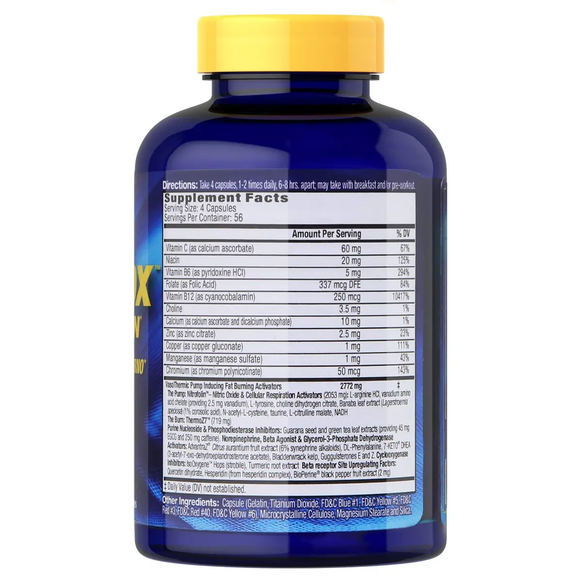 Maximum Human Performance Anadrox Pump & Burn 224 capsules | Nitric Oxide Fat Burner & Pre-Workout - view 2