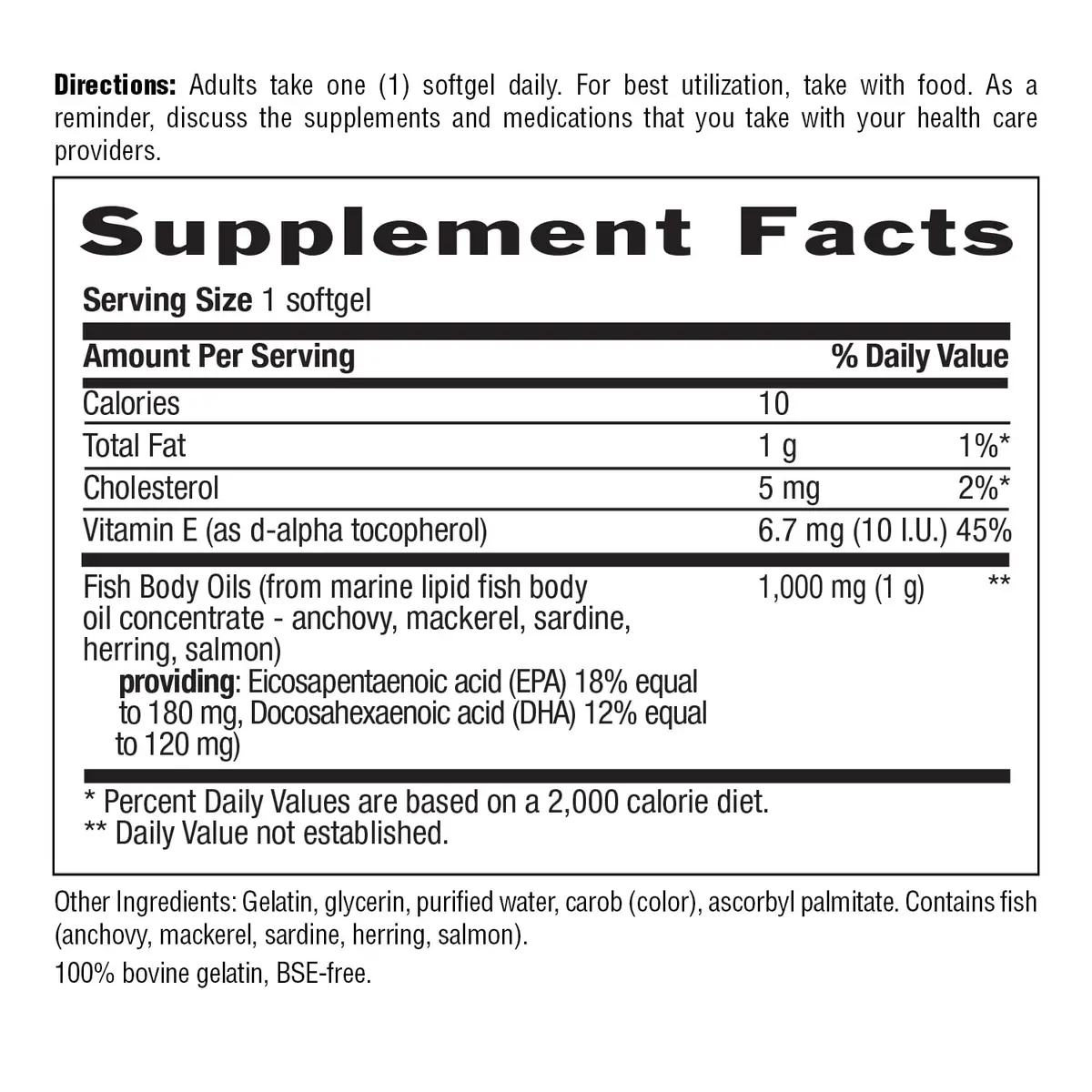 Country Life Omega-3 Fish Oil 1000 mg | EPA DHA Support for Heart & Brain (70-120 chars) - view 6