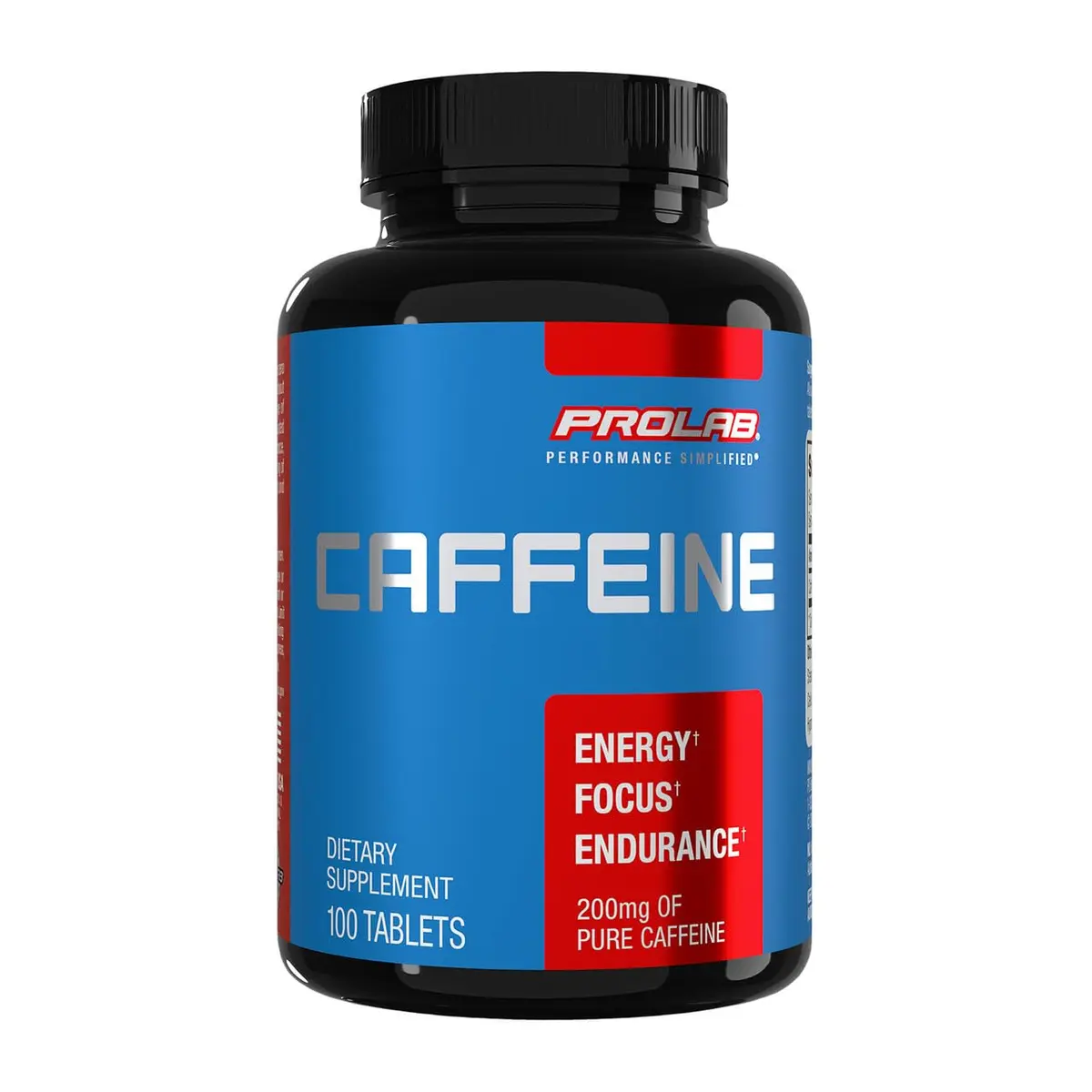 ProLab Caffeine 200mg Tablets, 100 Count | Energy & Mental Focus - main product image