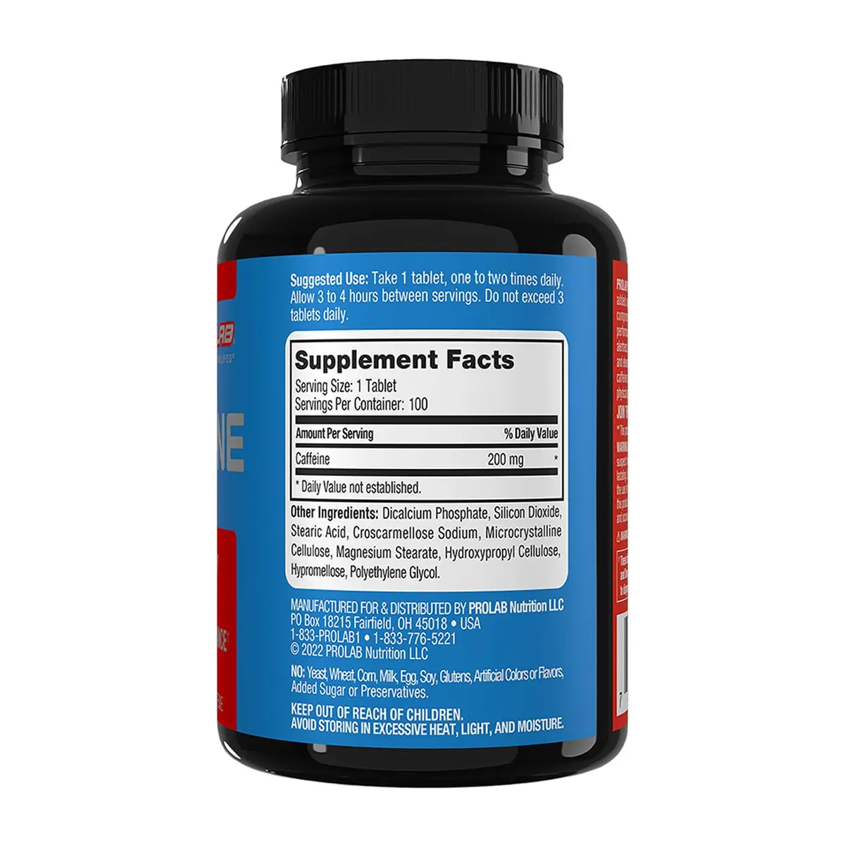 ProLab Caffeine 200mg Tablets, 100 Count | Energy & Mental Focus - view 5