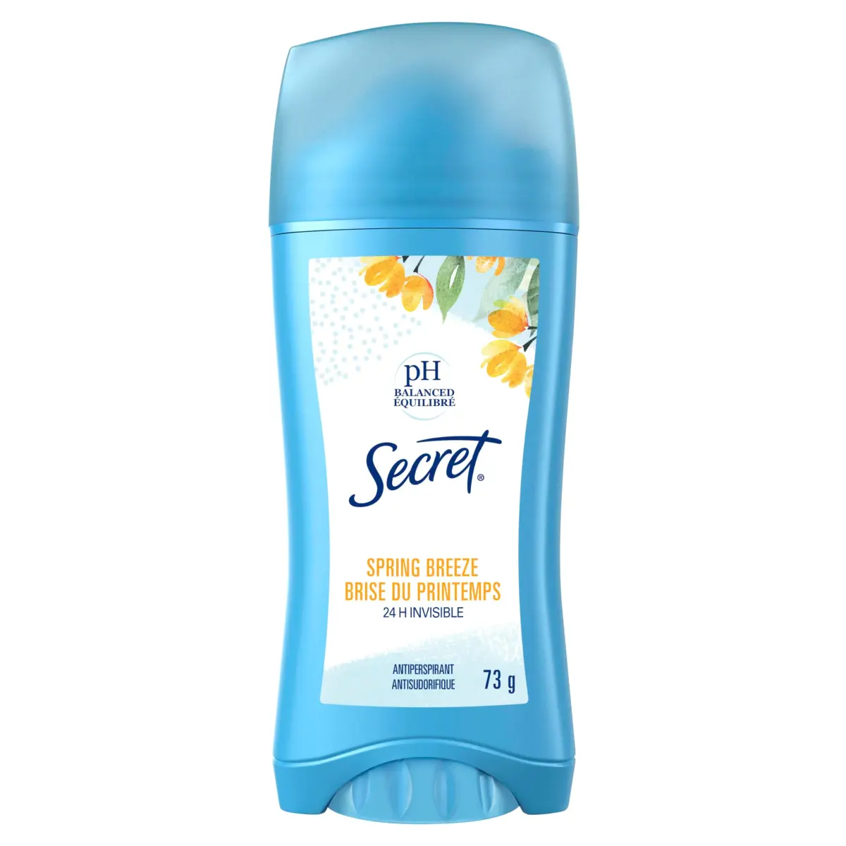 Secret Invisible Solid Antiperspirant and Deodorant Spring Breeze 2.6 oz (73.7 g) | 24-Hour Sweat & Odor Protection - main product image