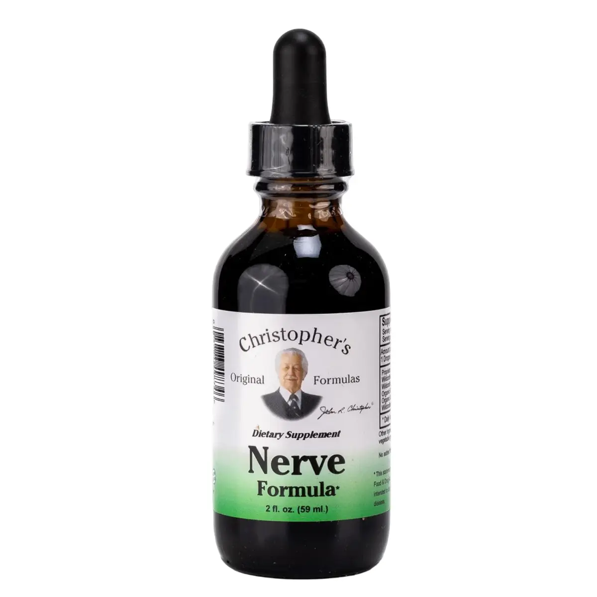 Christopher's Original Formulas Nerve Formula 2 oz | Herbal Support for Relaxation & Well-being - main product image