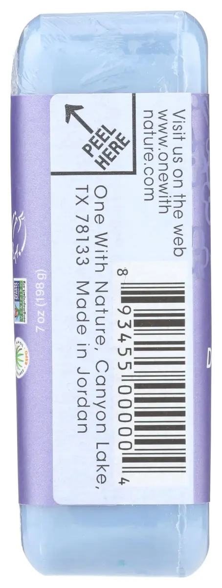 One With Nature Lavender Bar Soap 198g (7 Ounce) | Triple Milled, Mild Exfoliating, Dead Sea Minerals - view 5