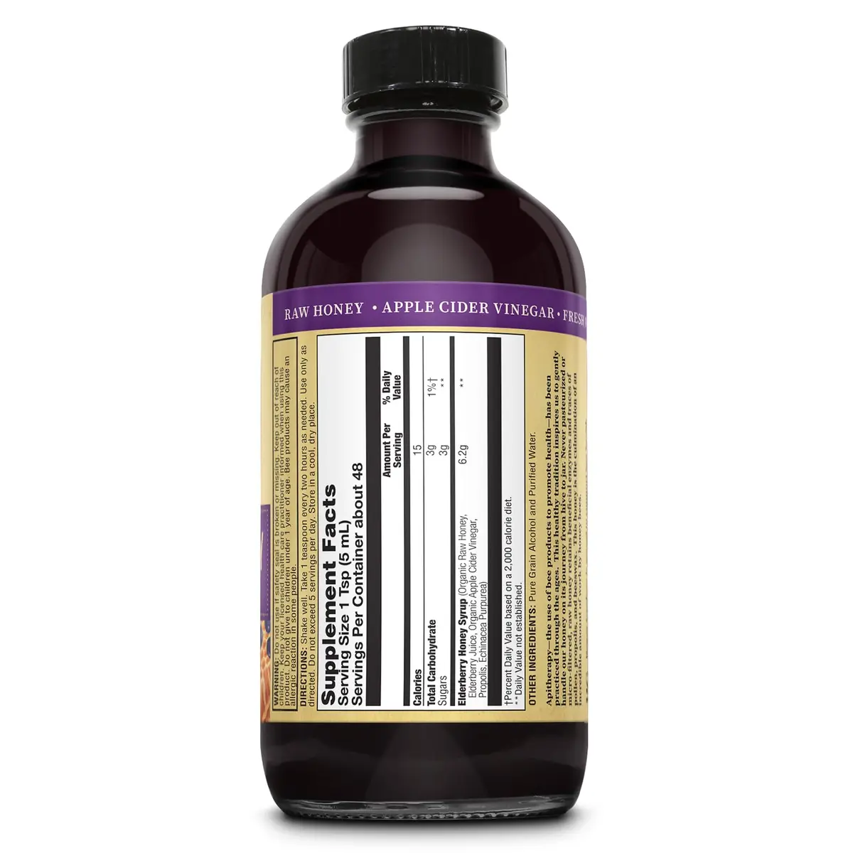 ZAND Elderberry & Honey Immune Syrup 8 Fl Oz | Natural Elderberry & Honey Support - view 2