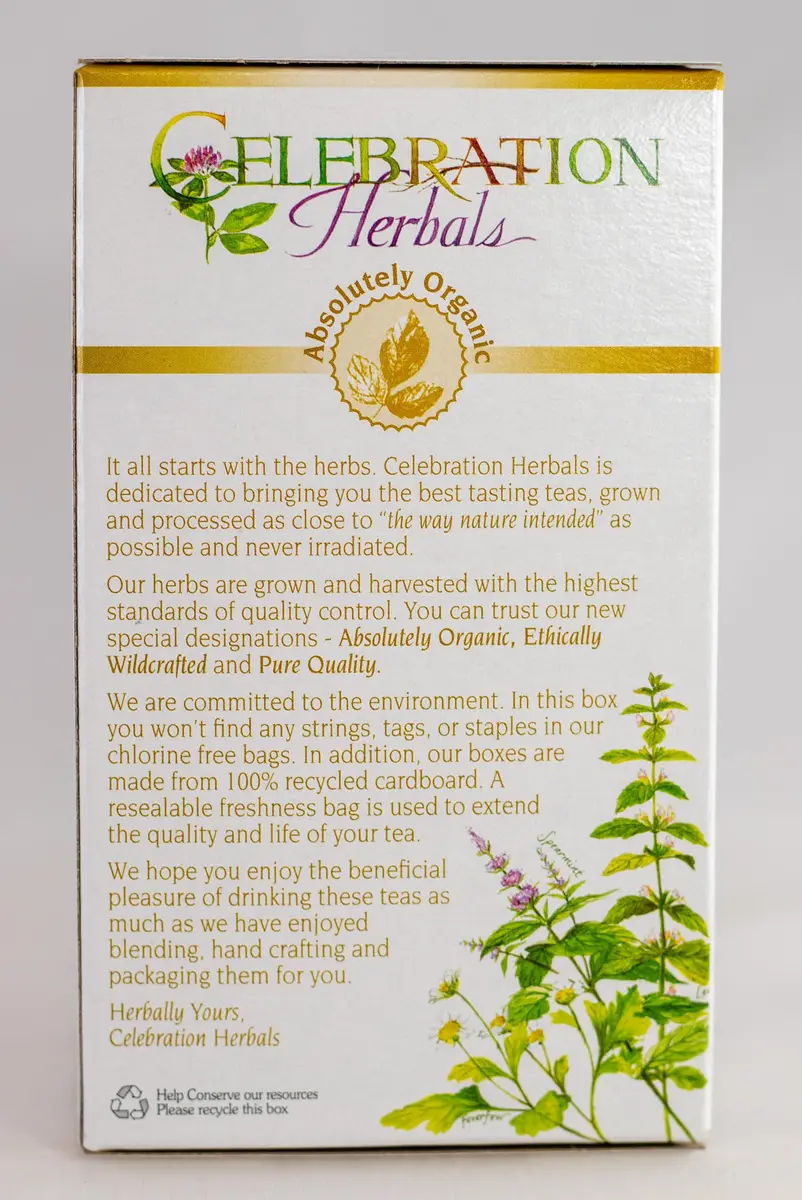 Celebration Herbals Organic Elder Flower Tea Bags 24 Count | Certified Organic Elderberry Tea for Relaxation & Wellness - view 6