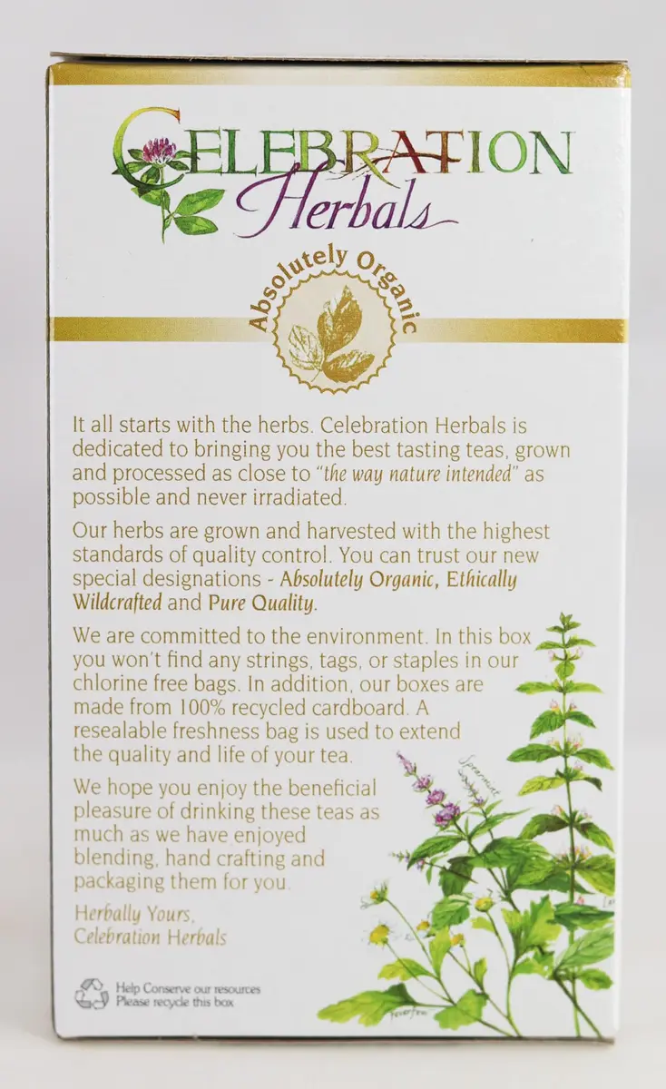 Celebration Herbals Organic Cornsilk Tea 24 Herbal Tea Bags | Caffeine-Free & Organic - view 6