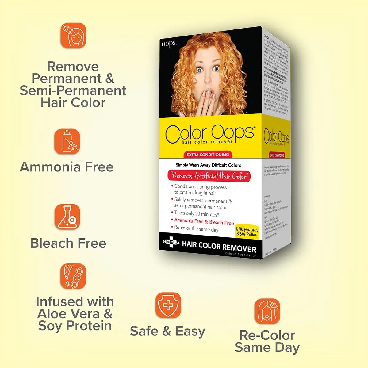 Color Oops Extra Conditioning Hair Color Remover 150ml (5 fl oz) | Safely Removes Permanent Dye - view 6