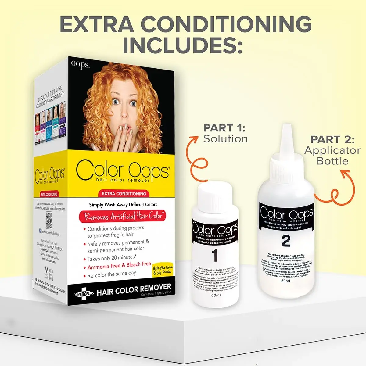 Color Oops Extra Conditioning Hair Color Remover 150ml (5 fl oz) | Safely Removes Permanent Dye - view 3