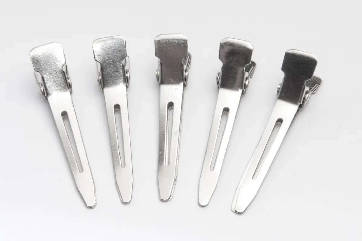Diane Single Prong Hair Styling Clips for Pin Curls 1.75 Inches | Rust-Proof Nickel-Plated Steel, 80 Pack - main product image