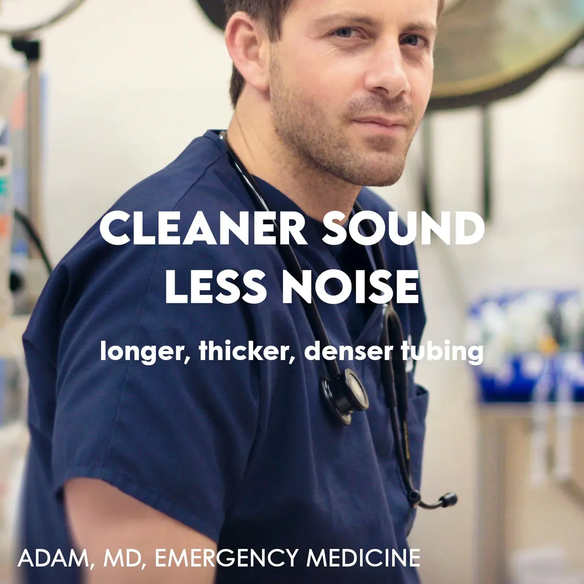 MDF Instruments MD One Stainless Steel Adult Stethoscope Royal Blue Tube | Acoustic Precision & Durability - view 6