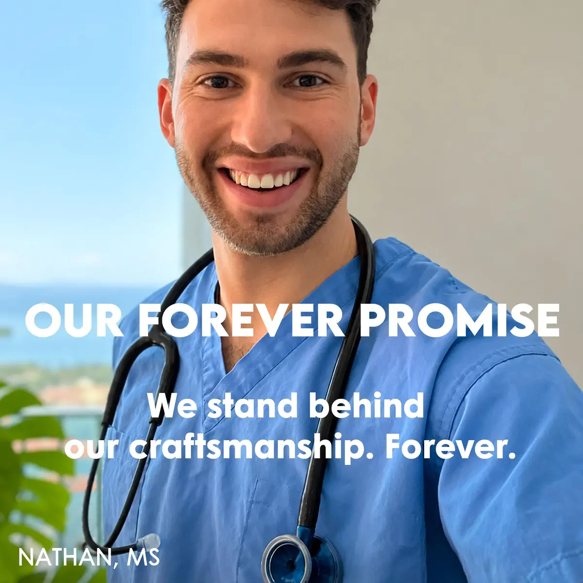 MDF Instruments MD One Stainless Steel Adult Stethoscope Royal Blue Tube | Acoustic Precision & Durability - view 3