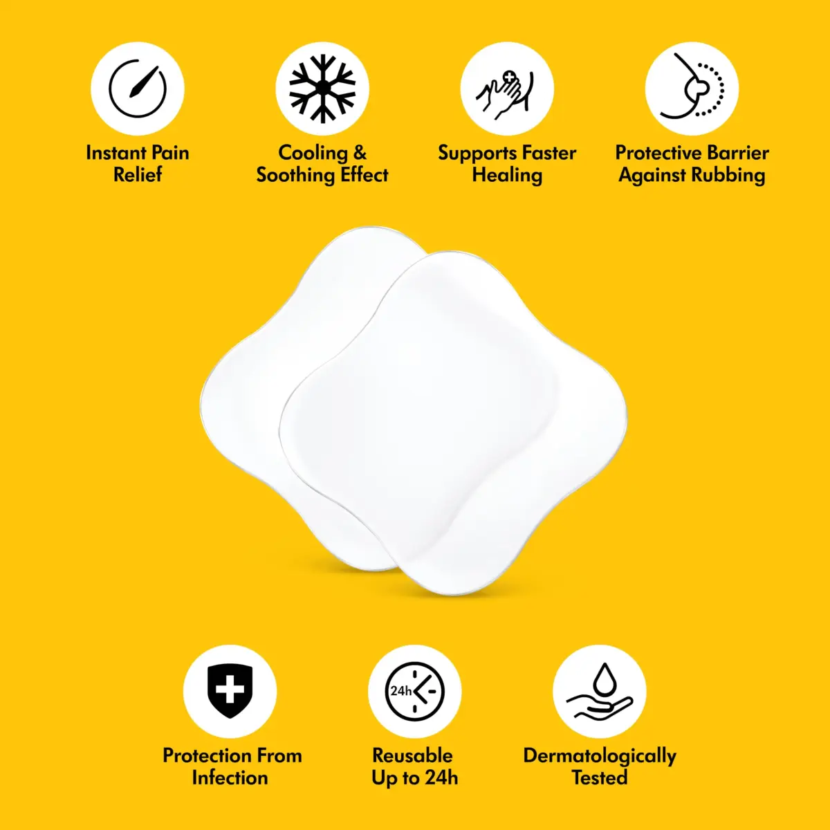 Medela Hydrogel Pads for Sore Nipples | Cooling Moisture Supports Natural Healing, Pack of 4 - view 3