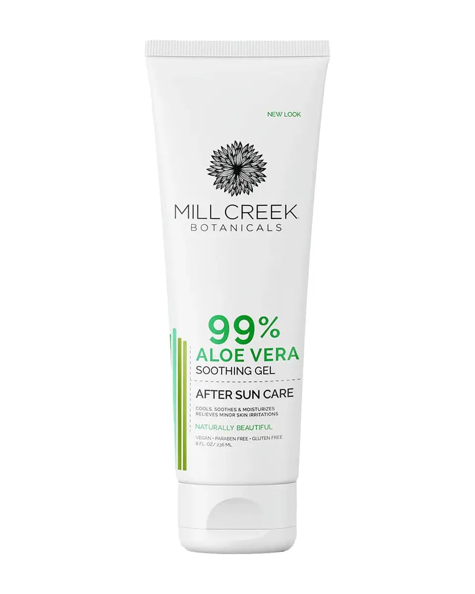 Mill Creek Aloe Vera Gel, 8 Ounce | Soothes Sunburn & Skin Irritations - main product image