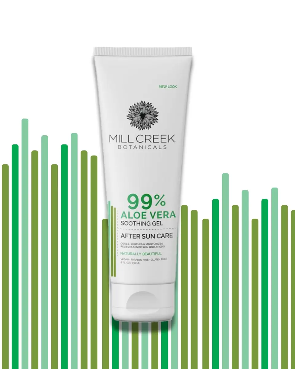Mill Creek Aloe Vera Gel, 8 Ounce | Soothes Sunburn & Skin Irritations - view 2