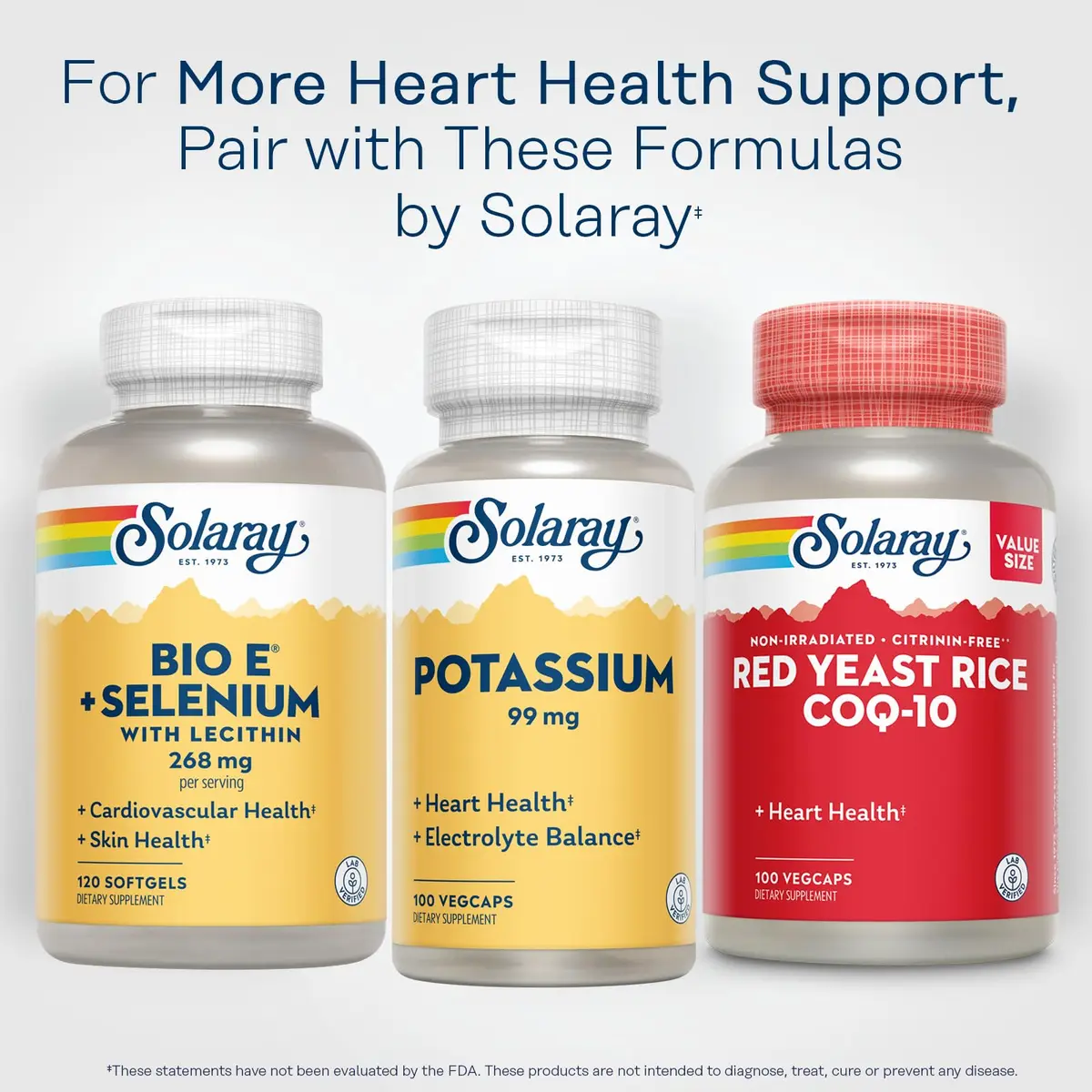 SOLARAY Potassium Supplement Capsules, 100 VegCaps | Supports Heart & Electrolyte Balance - view 7