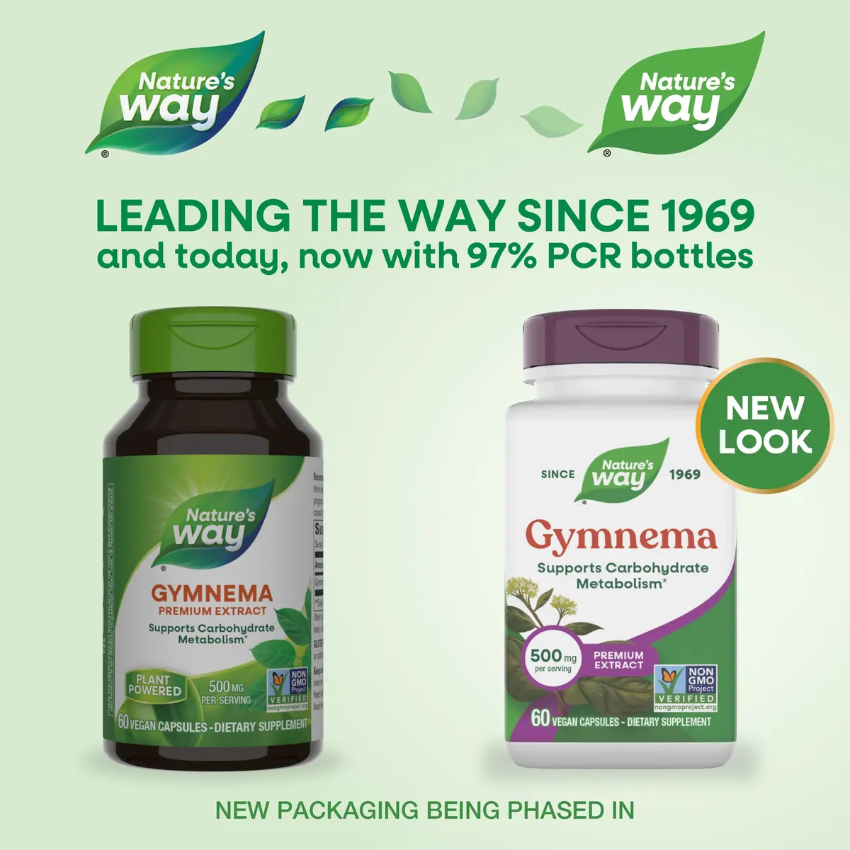 Nature's Way Gymnema Premium Extract 500 mg 60 Capsules | Supports Carbohydrate Metabolism - view 2