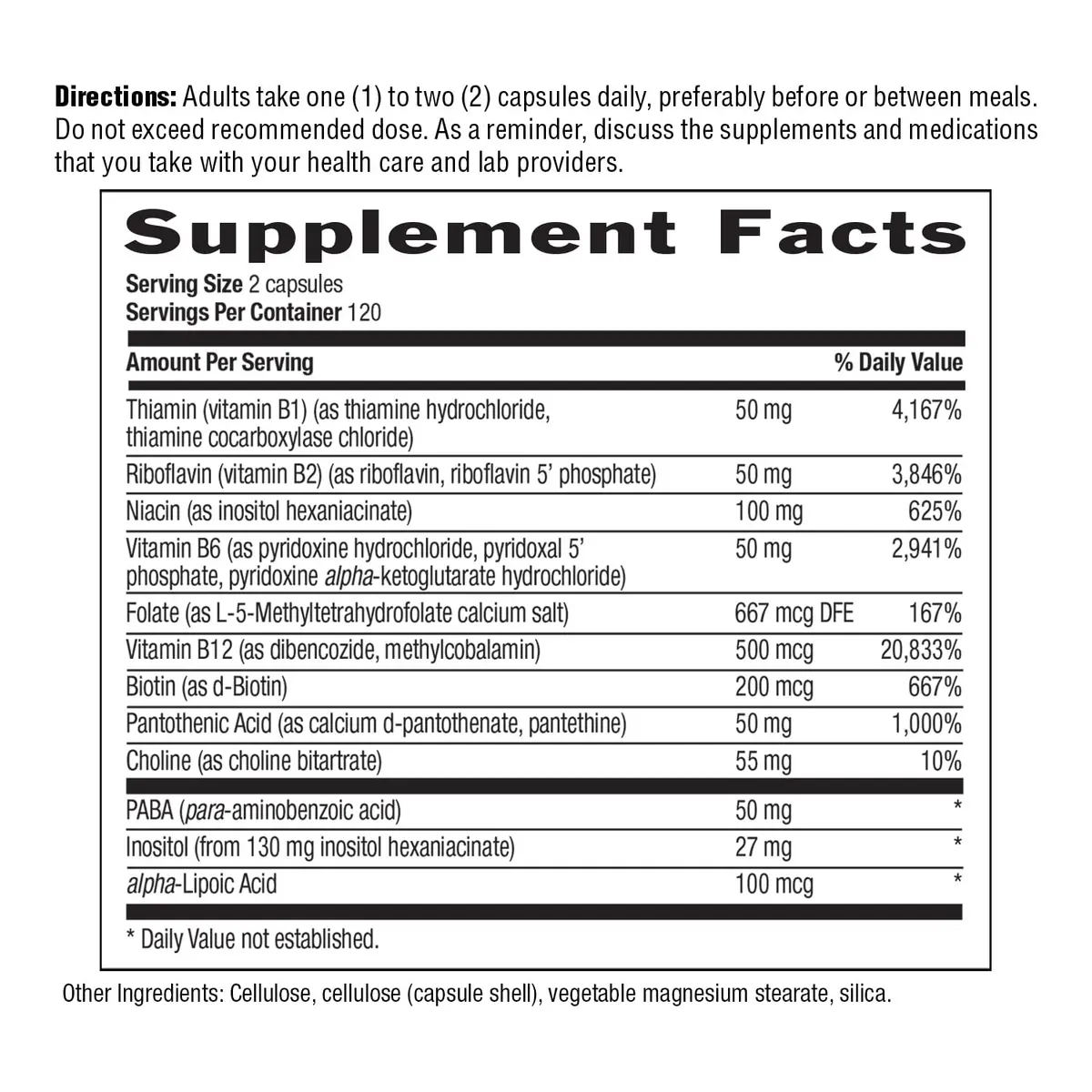Country Life Coenzyme B-Complex 120 Capsules | Supports Energy & Brain Function - view 7