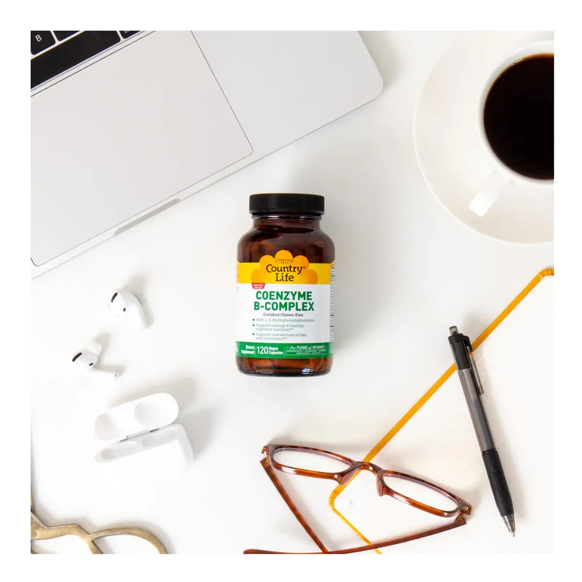 Country Life Coenzyme B-Complex 120 Capsules | Supports Energy & Brain Function - view 8
