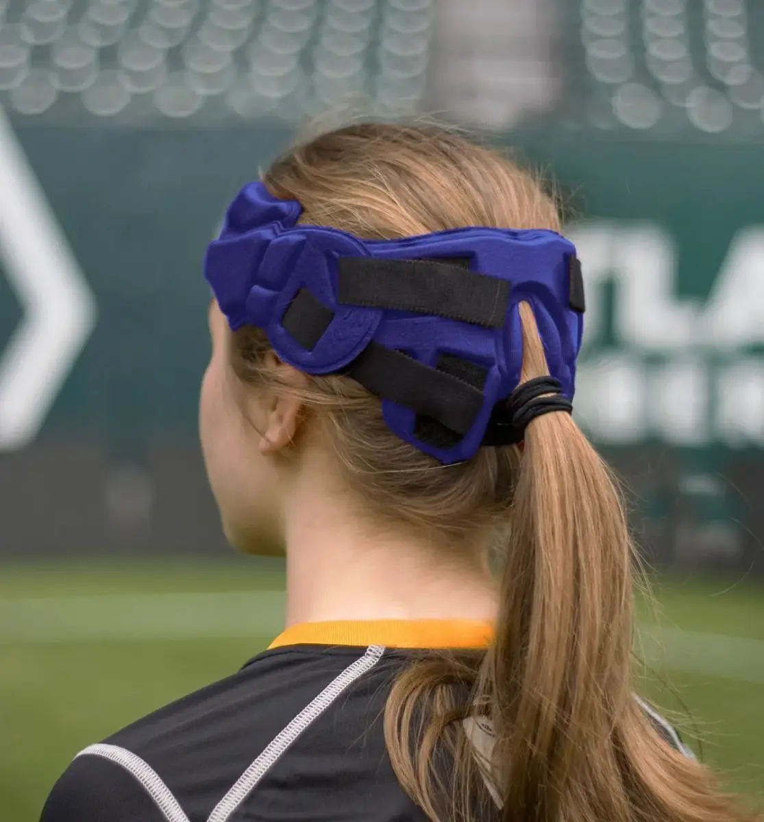 Full 90 Select Performance Soccer Headgear, Medium, Blue | Impact Protection for Athletes - view 3