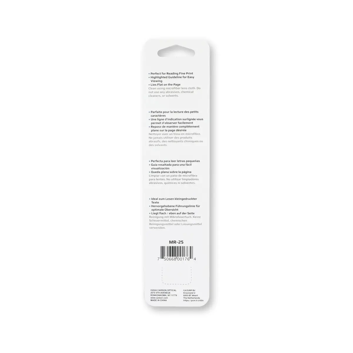 Carson MagniRead 1.5x Magnifier | Crystal Clear Acrylic Lens for Reading & Fine Print - view 5