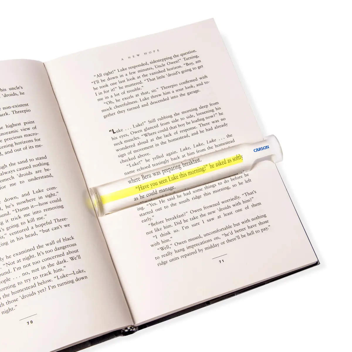 Carson MagniRead 1.5x Magnifier | Crystal Clear Acrylic Lens for Reading & Fine Print - view 3