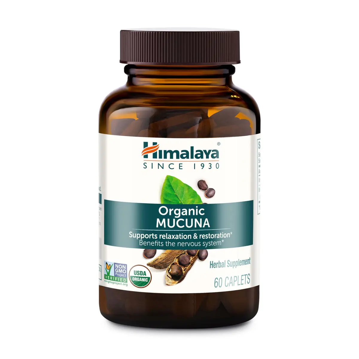 Himalaya USDA Organic Mucuna Pruriens Supplement, 600 mg | Supports Relaxation & Mood (110 chars) - main product image