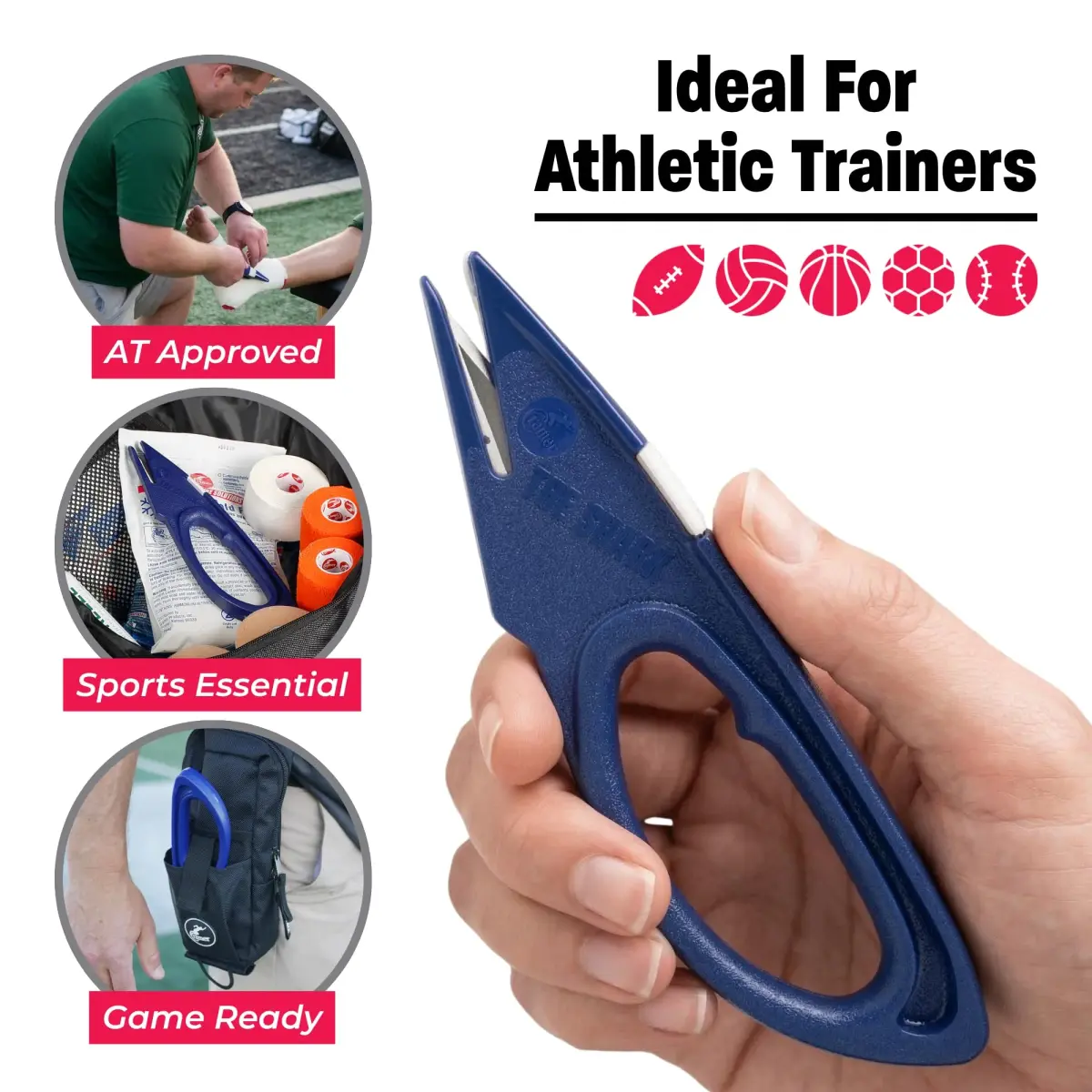 Cramer Shark Tape Cutter & Remover Standard Tape Cutter | Safe Edge Scissors for Athletic Tape & Bandages - view 6