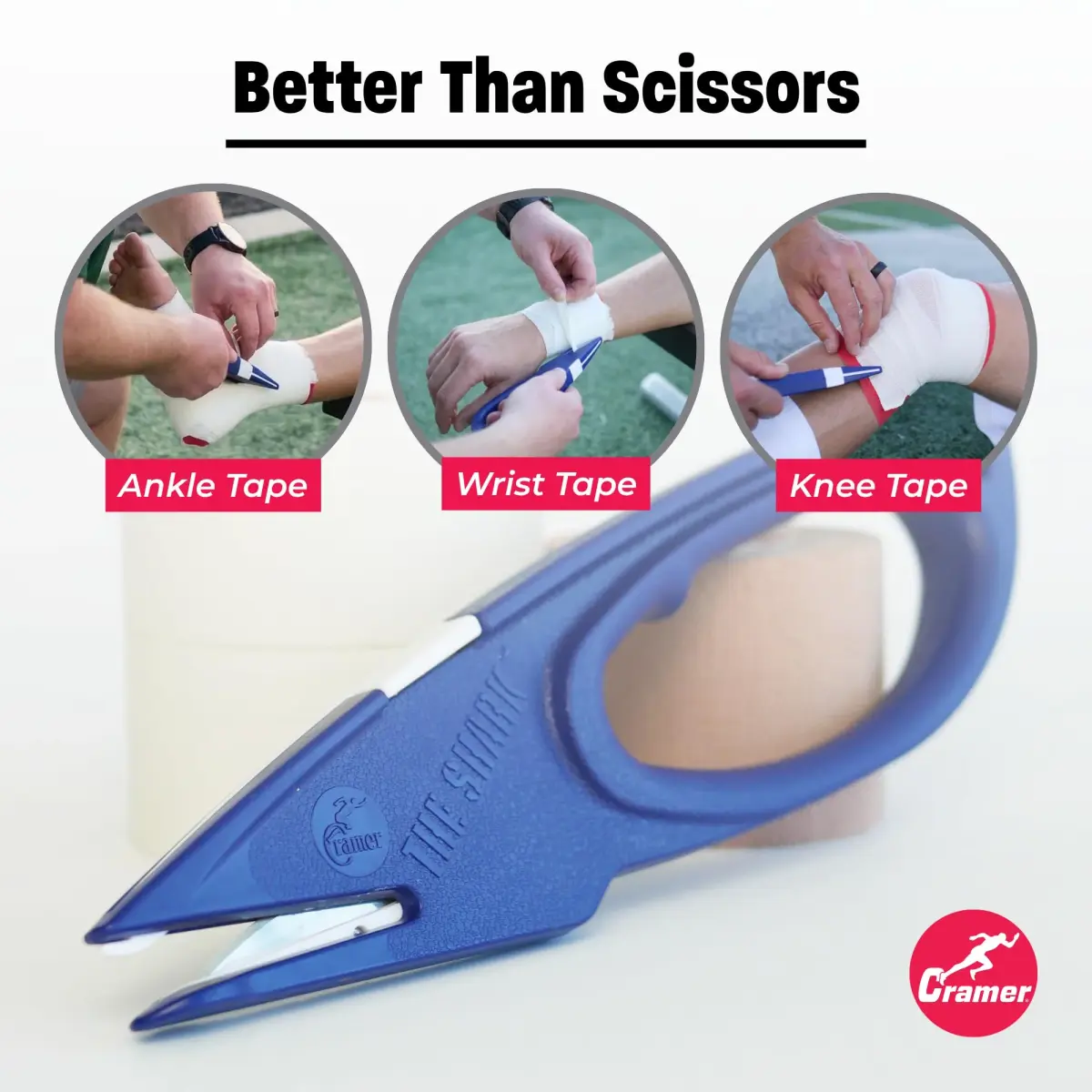 Cramer Shark Tape Cutter & Remover Standard Tape Cutter | Safe Edge Scissors for Athletic Tape & Bandages - view 7