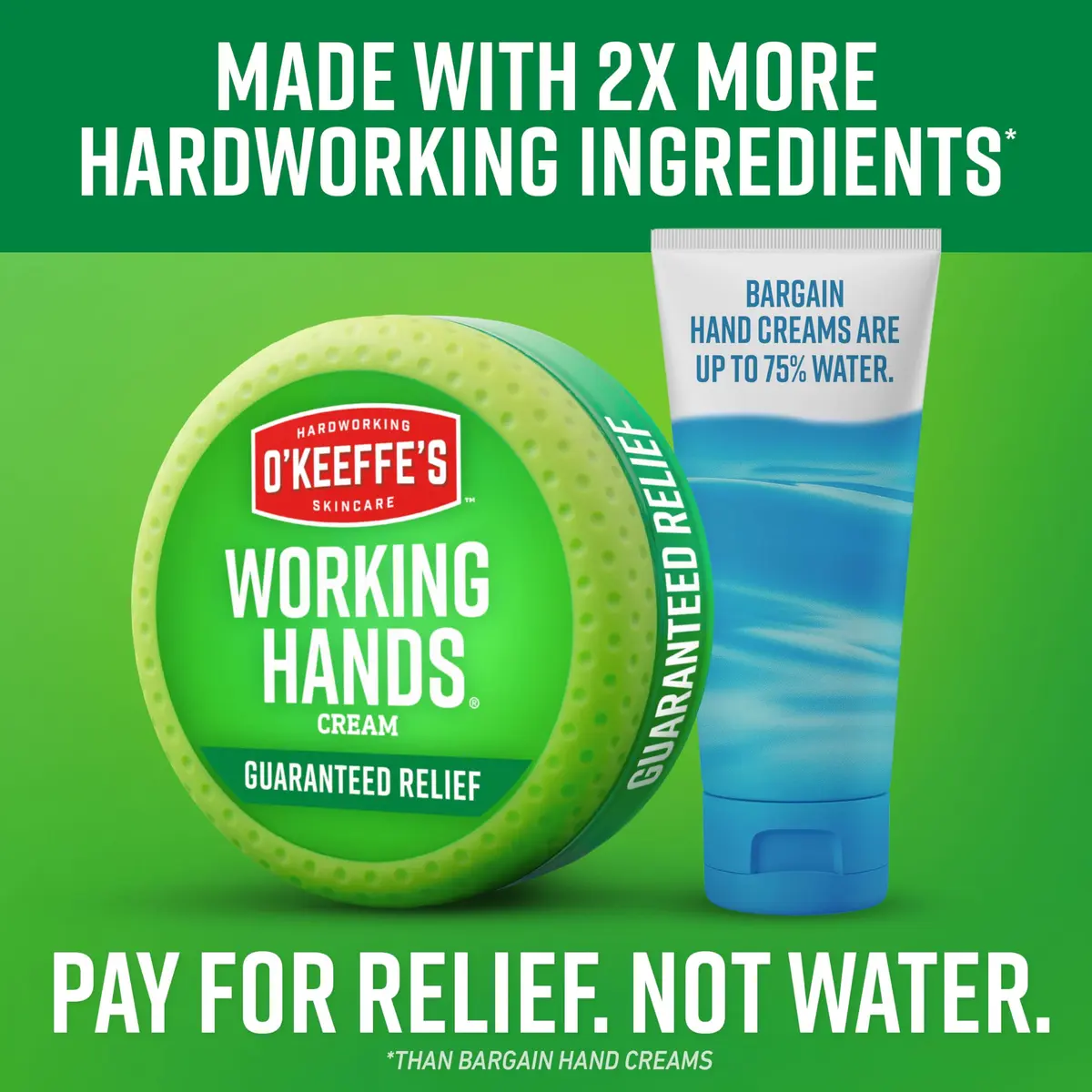 O'Keeffe's Working Hands Hand Cream 96g (3.4 oz) Jar | Clinically Proven Relief for Extreme Dryness - view 4
