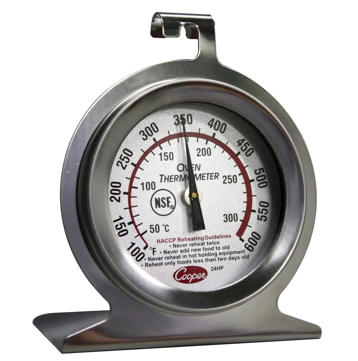 Cooper-Atkins Stainless Steel Oven Thermometer 100-600°F | Accurate & NSF Approved - view 2