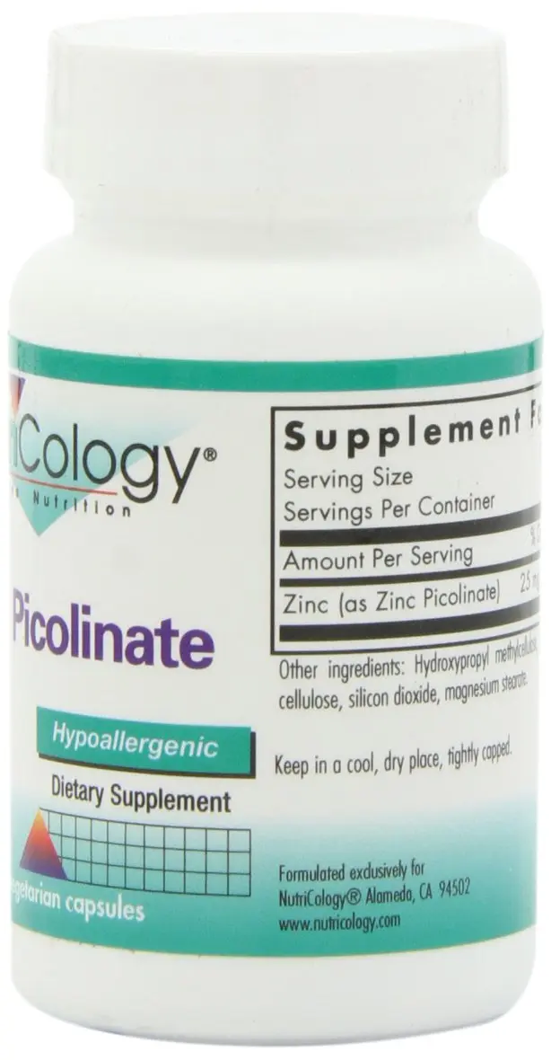 Allergy Research Group Zinc Picolinate 25 mg | Supports Immunity & Enzyme Function (70-120 chars) - view 2