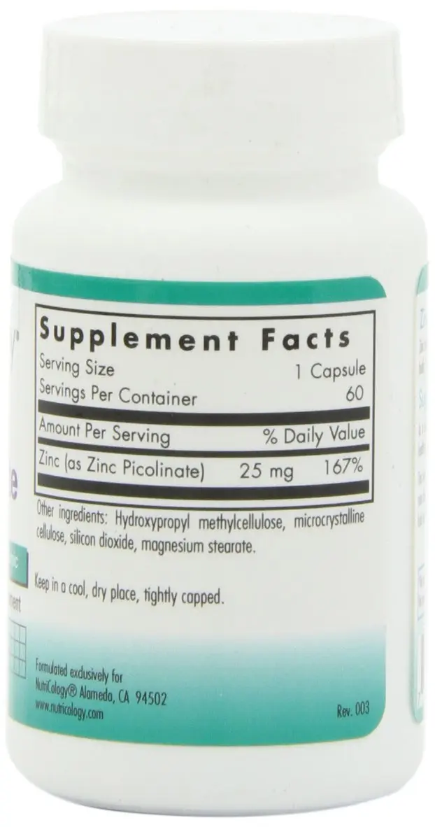 Allergy Research Group Zinc Picolinate 25 mg | Supports Immunity & Enzyme Function (70-120 chars) - view 3