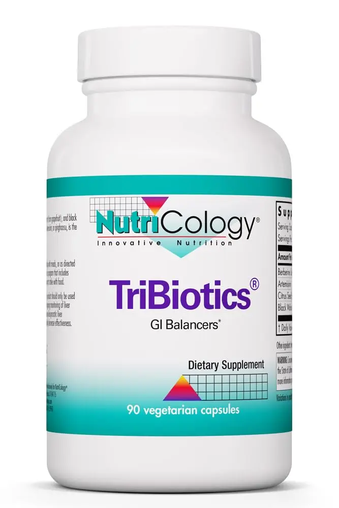 Allergy Research Group TriBiotics Berberine Artemisinin 90 Capsules | GI Support & Microbial Balance - main product image
